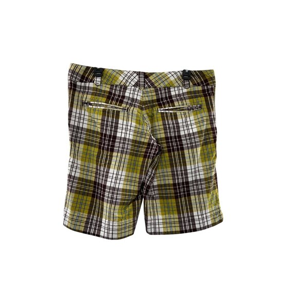 Billabong Shorts Juniors 9 Used Brown Plaid Y2K - Picture 2 of 12